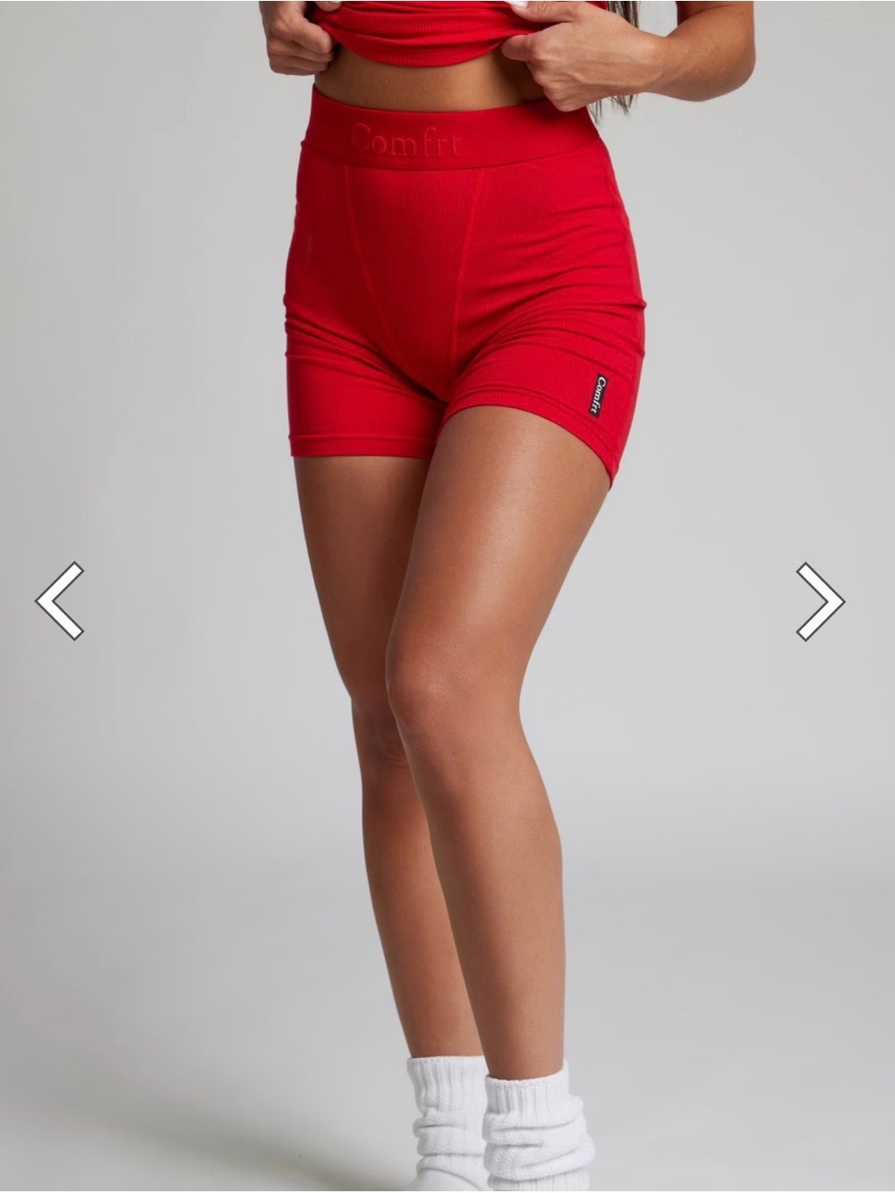 Rib Contour Boxer in Cherry